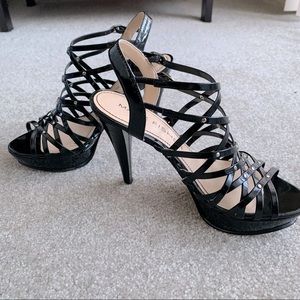 Marc Fisher “Hoken” Black Synthetic Heels-Size 6.5